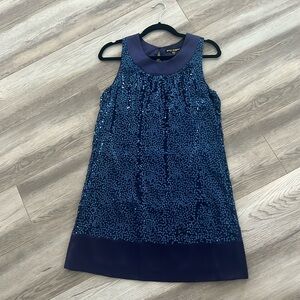 Betsey Johnson Evening Satin and Sequin Dress